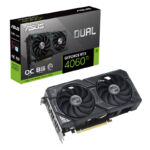 کارت گرافیک ASUS Dual GeForce RTX 4060Ti OC 8GB GDDR6 128Bit