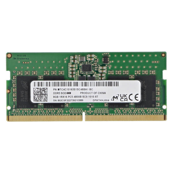 رم لپ تاپ Micron MTC4C10163S1SC48BA1 DDR5 8GB 4800MHz CL40 استوک