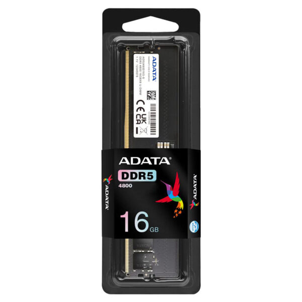 Adata AD5U480016G S DDR5 16GB 4800MHz CL40 Single Desktop Ram 6