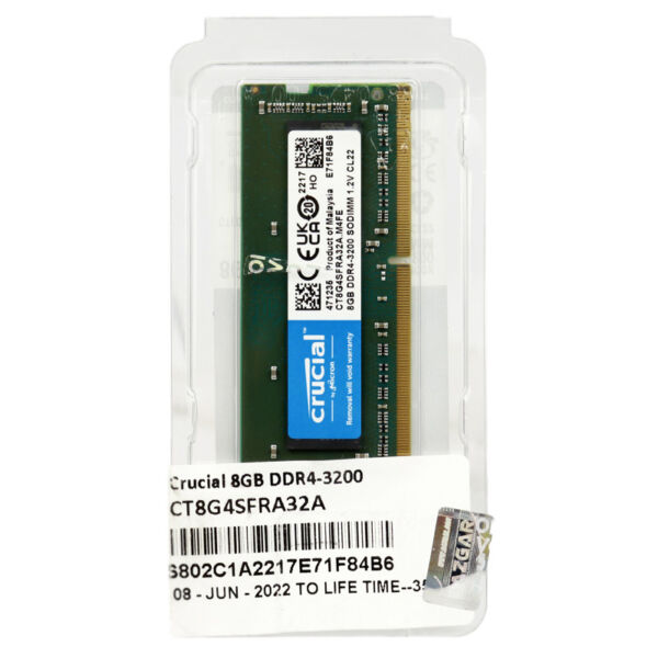 Crucial CT8G4SFRA32A DDR4 8GB 3200MHz CL22 Laptop Ram 2